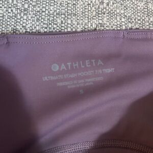Athleta ultimate stack pocket legging tight 7/8 size small like new